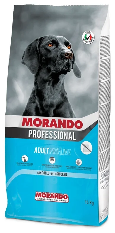 9800/302 Morando Professional Cane Сухой корм для взрослых собак с повышенной массой тела PRO LINE с курицей, 15 кг