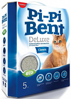 Pi-Pi Bent DeLuxe Classic 5 кг комкующийся наполнитель для кошачьих туалетов