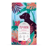 FLORIDA 3 кг сухой корм для взрослых собак средних пород с ягнёнком и грушей 