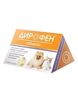 APICENNA ДИРОФЕН 6 таблеток для кошек и собак мелких и средних пород антигельметик 