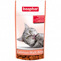 BEAPHAR Malt-Bits 35 г 75 шт подушечки для кошек с мальт-пастой со вкусом лосося
