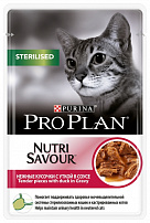 PRO PLAN "Sterilised" консервы 85 г для стерилизованных кошек Утка ПАУЧ 1х24