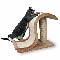 Trixie (Трикси) когтеточка для кошек "Волна на подставке" сизальи плюш 39 см