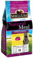 MEGLIUM NEUTERED 15 кг корм для стерилизованных кошек курица, рыба