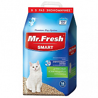 Mr.Fresh SMART 18л/8,8 кг наполнитель для длинношёрстных кошек 1х2