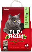 Pi-Pi Bent Сенсация свежести 10 кг комкующийся наполнитель для кошачьих туалетов с ароматом свежих трав и цветов крафтовый пакет