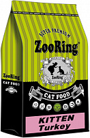 ZooRing Kitten Turkey (Индейка) сухой корм для котят 10 кг