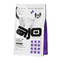AJO Cat Sense 400 г сухой полнорационный корм для кошек с чувствительным пищеварением с олениной 