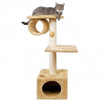 Trixie (Трикси) домик для кошки "San Fernando" с 2-мя площадками и трубой 106 см