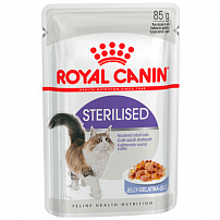 ROYAL CANIN STERILISED 85 г пауч желе влажный корм для стерилизованных кошек 1х24