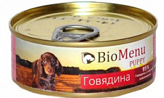 Biomenu (био меню) puppy консервы для щенков говядина 95%-мясо 100 г