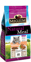MEGLIUM ADULT 3 кг корм для кошек курица, индейка
