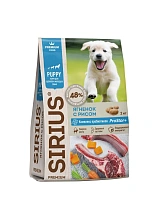 SIRIUS 2 кг сухой корм для щенков и молодых собак ягненок и рис 