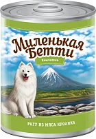 Миленькая Бетти консервы  для собак Рагу из мяса кролика в желе 400 гр (9 шт)