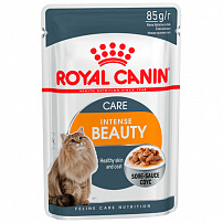 ROYAL CANIN INTENSE BEAUTY 85 г пауч соус влажный корм для поддержания красоты шерсти кошек 1х24