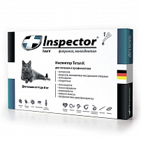 Инспектор (Inspector) инсекто-акарицидные капли от всех паразитов для кошек более 4 кг