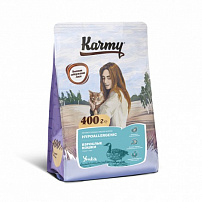 Karmy гипоаллергенный сухой корм для кошек, склонных к пищевой аллергии утка 400 г