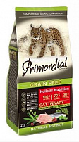 PRIMORDIAL URINARY 6кг корм сухой для кошек при МКБ беззерновой индейка сельдь