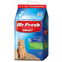 Mr.Fresh SMART 18л/8,4 кг наполнитель для короткошёрстных кошек