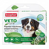 Beaphar Veto pure капли от блох для собак крупных пород 6 пипеток