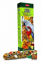 PADOVAN STIX Parochetti Pappagali 150 г лакомые палочки для средних и крупных попугаев из семян с фруктами 1х8