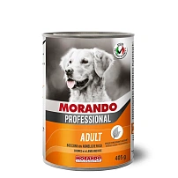 9950/317 Morando Professional Консервированный корм для собак с кусочками ягненка и рисом, 405г, жб *24