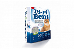 Pi-Pi Bent DeLuxe Clean cotton 5 кг комкующийся наполнитель для кошачьих туалетов
