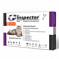 Инспектор (Inspector) инсекто-акарицидные капли для кошек 8-15 кг
