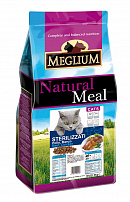 MEGLIUM NEUTERED 3 кг корм для стерилизованных кошек курица, рыба