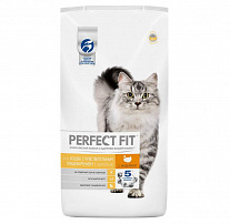 Перфикт Фит (Perfect fit) сухой корм для чувствительных кошек с индейкой 10 кг
