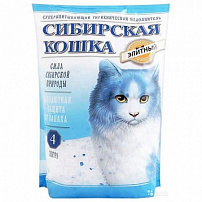 Сибирская Кошка Наполнитель Элита 8л силикагель (синие гранулы) 3,75кг Сибирская Кошка Наполнитель Элита 8л силикагель (синие гранулы) 3,75кг