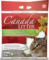 CANADA LITTER 6 кг комкующийся наполнитель для кошачьих туалетов неароматизированный