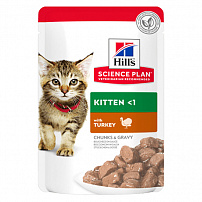 Hill`s Science Plan 85 г пауч для котят индейка кусочки в соусе 1х12