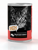 TASTY консервы для кошек с мясное ассорти в соусе банка 415 г