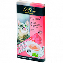 EDEL CAT лакомство для кошек крем-суп лосось нормализация пищеварения 6 шт