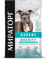 МИРАТОРГ Expert Obesity 1,5 кг сухой корм для взрослых собак всех пород при избыточном весе и ожирении 