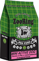 ZooRing Mini Activ Dog  (Мини Актив Дог) Лосось и рис с глюкозамином и хондроитином  10 кг,  28/16