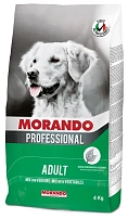 9600/303 Morando Professional Cane Сухой корм для взрослых собак с овощами, 4 кг *4