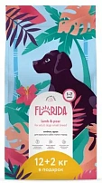 FLORIDA 14 кг сухой корм для взрослых собак малых пород с ягнёнком и грушей 