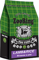 ZooRing Lamb&Rice сухой корм для собак Ягненок и рис 10 кг