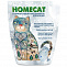 HOMECAT Морозная свежесть 3,8 л силикагелевый наполнитель для кошачьих туалетов с ароматом морозной свежести 1,8кг