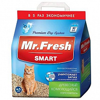 Mr.Fresh SMART 4,5л/2,1 кг наполнитель для короткошёрстных кошек 1х4