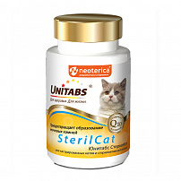 Unitabs SterilCat с Q10 витамины Юнитабс для стерилизованных кошек 120 таб.