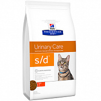 Hill`s Prescription Diet s/d Urinary Care 5 кг сухой корм для кошек для растворения струвитных уролитов курица
