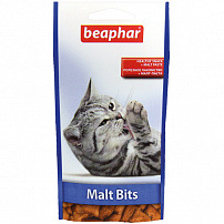 BEAPHAR Malt-Bits 35 г 75 шт подушечки для кошек с мальт-пастой
