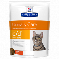 Хиллс (Hill's) prescription diet C/D multicare feline chicken сухой корм для кошек профилактика мкб 400 г