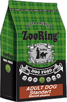 ZooRing Adult Dog Standart 23/10 сухой корм для взрослых собак всех пород Мясной рацион 10 кг