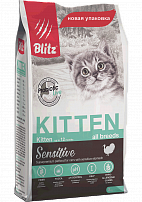 Блитз (Blitz) сухой корм для котят, беременных и кормящих кошек 2 кг
