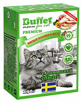 BUFFET Tetra Pak 190 г консервы для кошек мясные кусочки в желе с домашней птицей 1х16