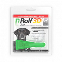 Рольф Клуб (Rolf club) 3D Капли от блох и клещей для собак 40-60 кг